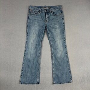 Cody James Jeans Mens 32x30 Blue Bootcut Stretch Western Distressed Denim